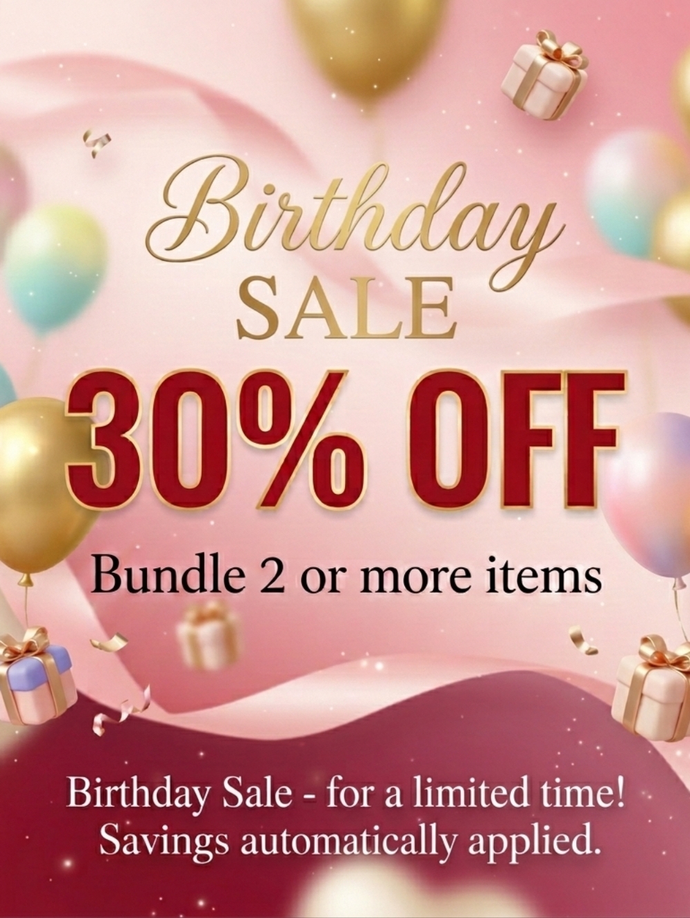 Birthday Sale!